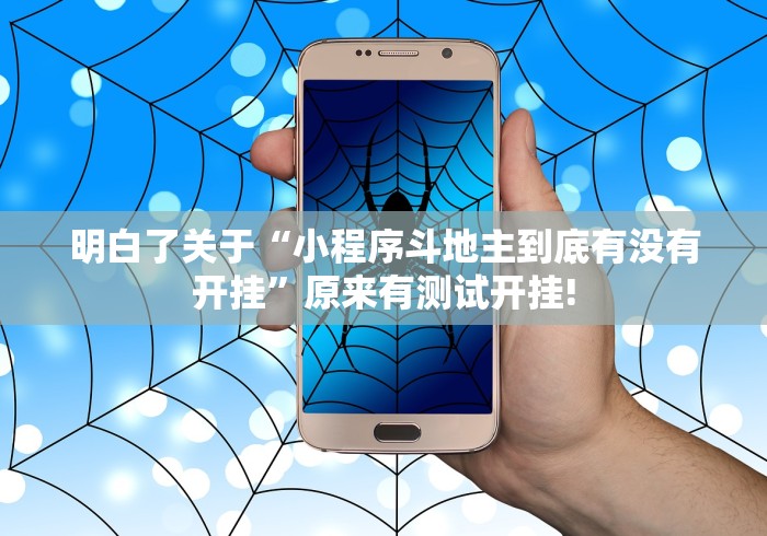 明白了关于“小程序斗地主到底有没有开挂”原来有测试开挂! 明白了关于“小程序斗地主到底有没有开挂”原来有测试开挂!