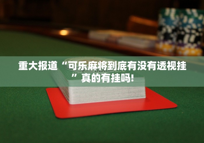 盘点十款“天天贵阳麻将开挂透视有吗”原来有神器挂!