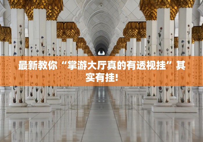 最新教你“掌游大厅真的有透视挂”其实有挂!