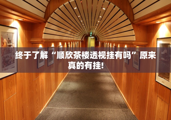 终于了解“顺欣茶楼透视挂有吗”原来真的有挂!