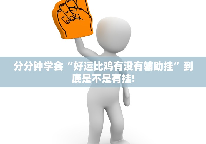 分分钟学会“好运比鸡有没有辅助挂”到底是不是有挂!