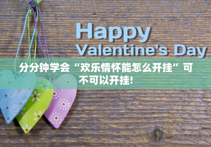 分分钟学会“欢乐情怀能怎么开挂”可不可以开挂!